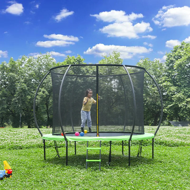 Heavy Duty Jumping Mat And Spring Cover Padding Trampoline 12Ft With CE Certificate view 6