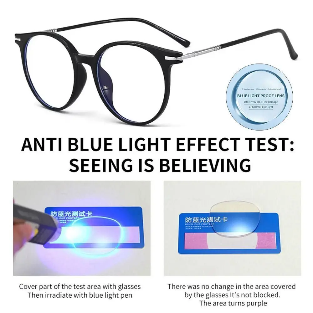 Portable Blue Ray Blocking Anti-Blue Light Glasses Eye Protection Ultralight Computer Goggles TR90 Frame Eyewear Office