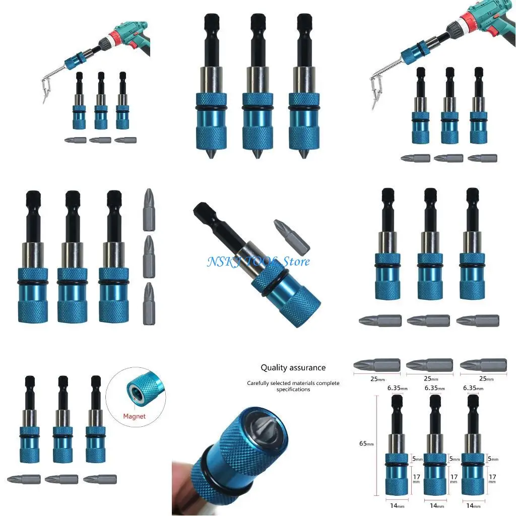 

L8RC 1/4 Inch Shank Driver Bits Screwdriver Bit Holder Repair Tools set