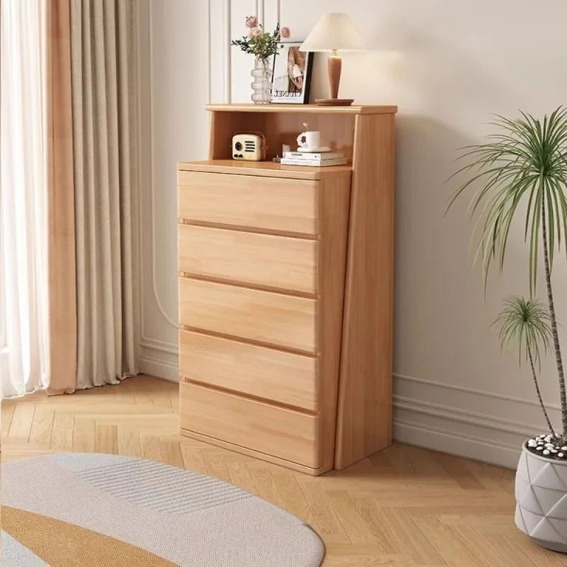 chest, modern simple log style, living room against the wall, locker, storage cabinet, bedside cabinet, drawer cabinet