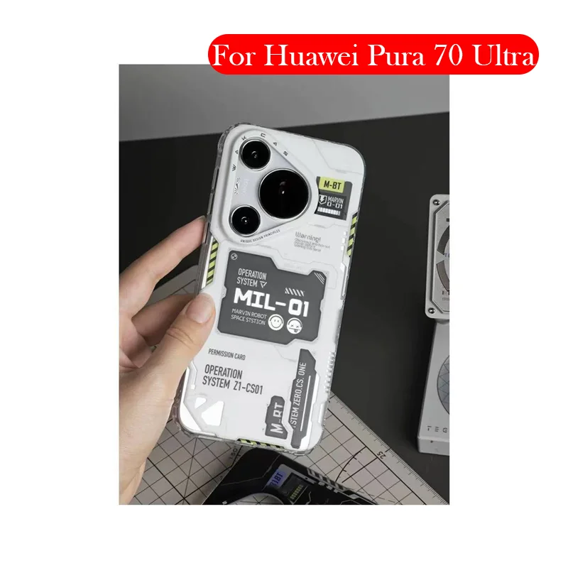 

Wakcas Magnetic Case For Huawei Pura 70 Ultra Wireless Charging Back Cover Shell