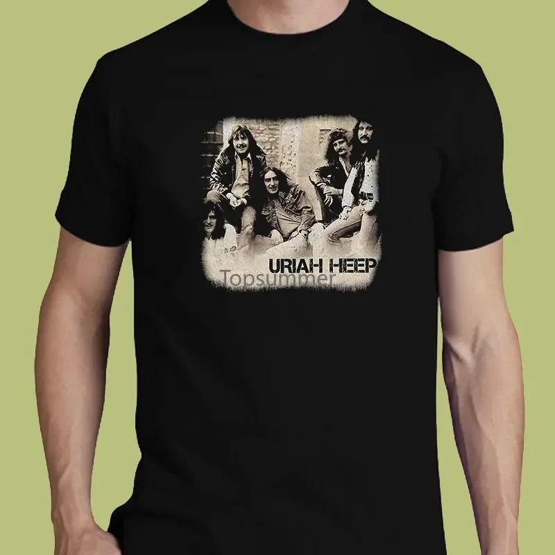 Uriah Heep Tee Mick Box S-3Xl T-Shirt Progressive Rock Band The Gods T-Shirt Summer Novelty Cartoon T Shirt