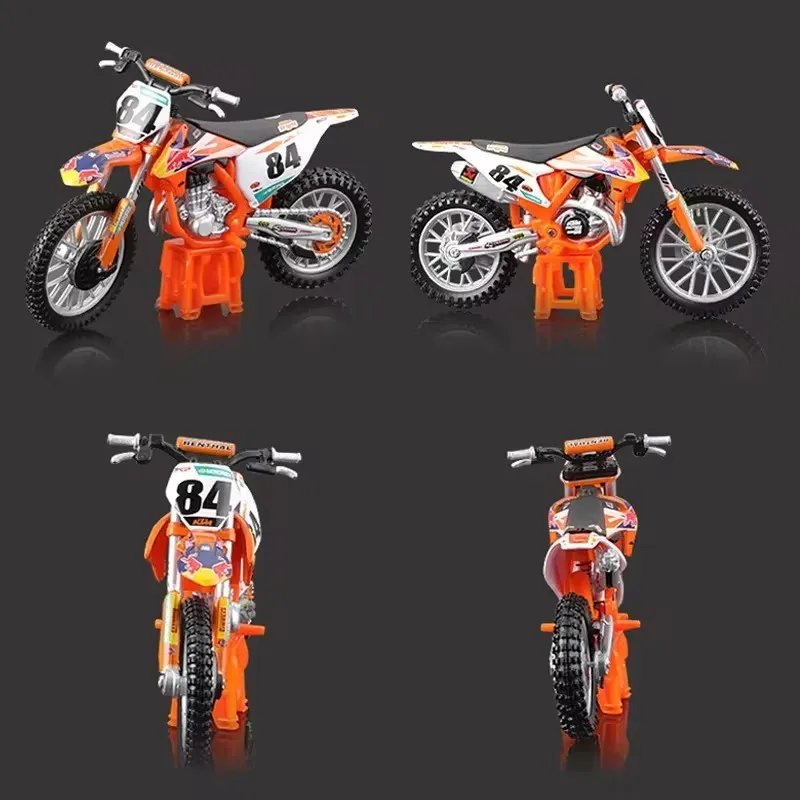 In Stock Bburago 1:18 Dakar Rally Red Bull Ktm 450 Alloy Miniature Diecast Model Ktm 450 Sk-F Dirt Bike Toys Christmas Kids Gift