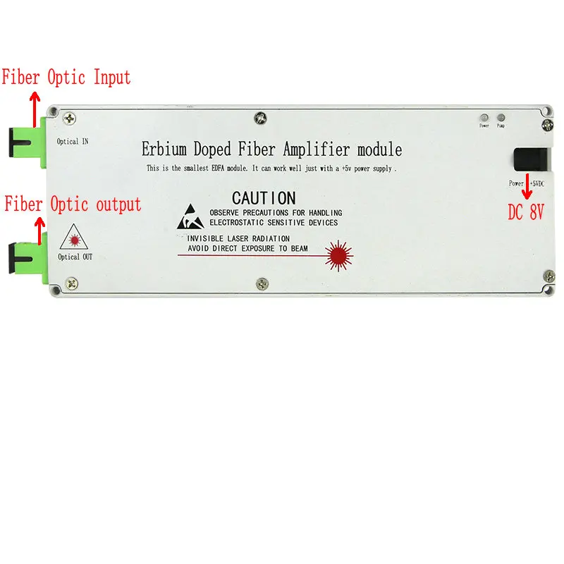 Imagem -04 - Edfa-erbium Doped Amplificador de Fibra Amplificador de Fibra Óptica Ftth sc Apc Mini Building 1x2 0db 22db 23db Catv 1550nm Ftth sc Apc