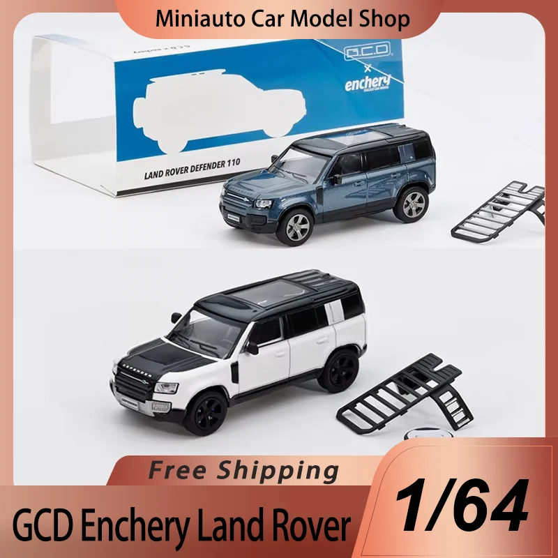 Nuevo en Existencia, Gcd Enchery 1:64 Land Rover Defender 110, Modelo de Aleación Fundida a Presión, Miniatura de Auto Todoterreno Land Rover, Juguete Personalizado, Regalo para Niños