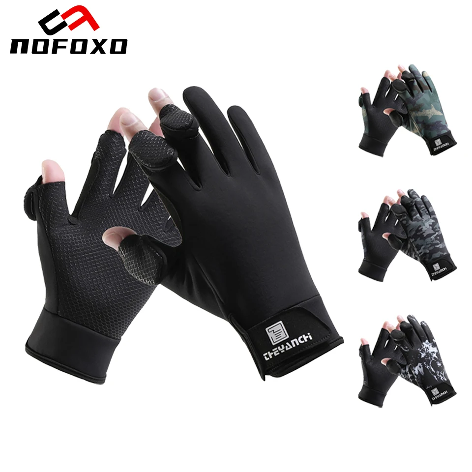 

NOFOXO водонепроницаемые зимние 2-пальцевые рыболовные перчатки ветрозащитные износостойкие термотеплые защитные перчатки для рыбалки