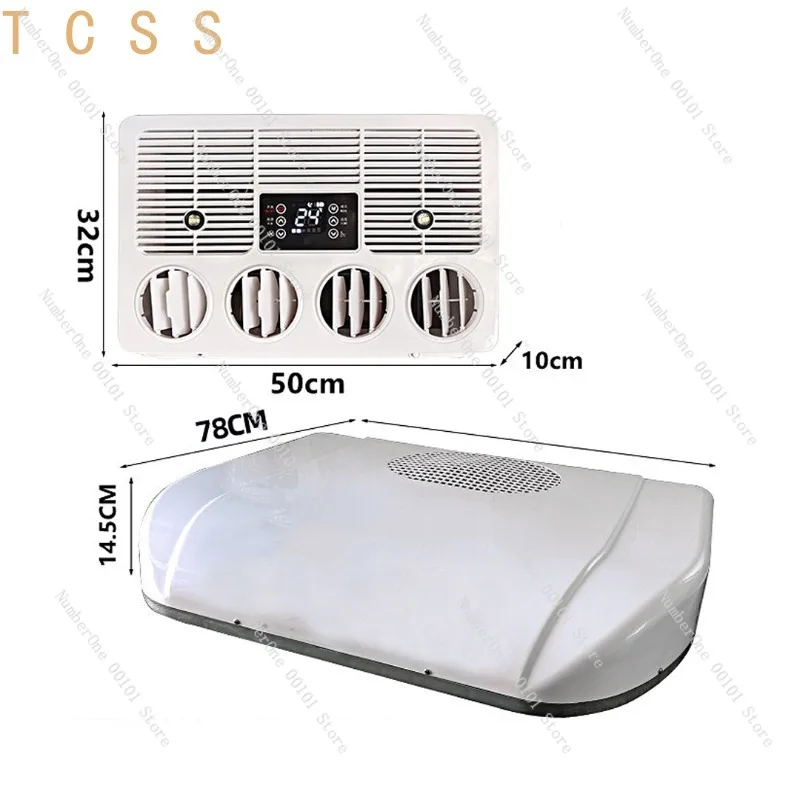 Ultra-Thin Truck Parking Air Conditioner Overhead 12V 24V Variable Frequency
