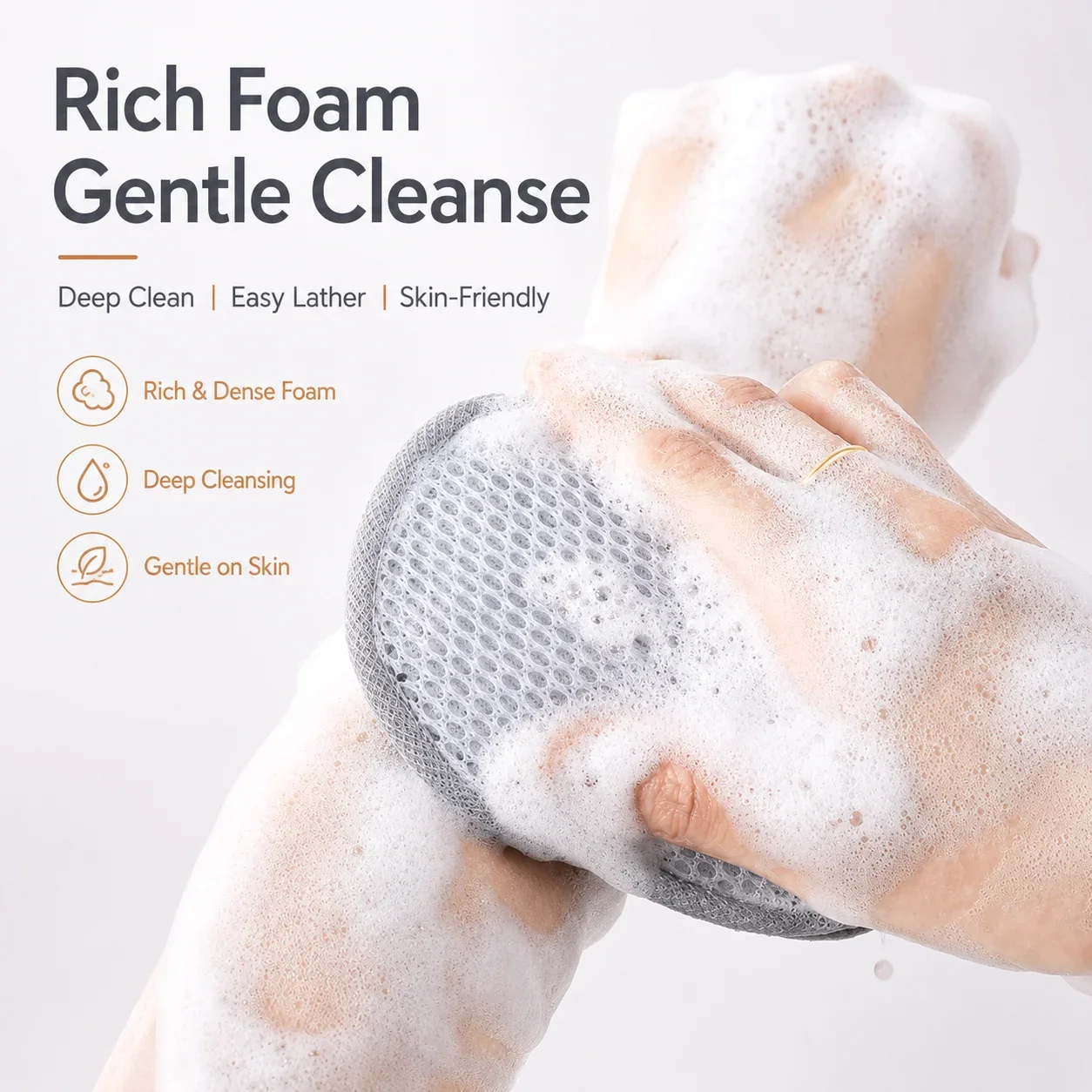 3PCS Soap Foaming Bag Soap Saver Pouch Double Sided Mesh Lather Net Hanging Holder for Bar Soap Shower Bath Body Cleansing Use
