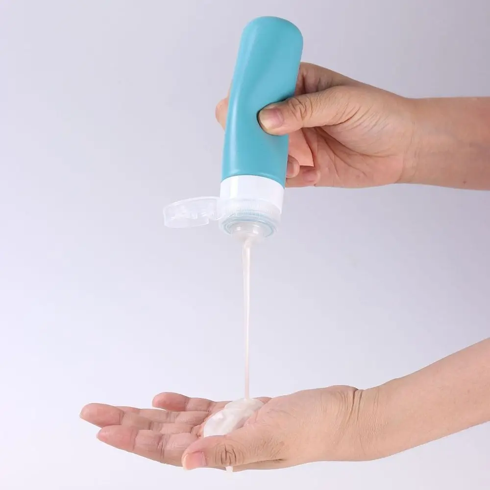 Tragbare 60/100ML Silikon Nachfüllbare Flaschen Squeeze Leere Lotion Behälter Große Kapazität Dusche Gel Lotion Flasche Reise