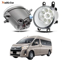 Upgrade Led Fog Lights PTF for Toyota Hiace H300 300 Commuter 2019 2020 2021 2022 Car DRL Daytime Running Light 9-LED Fog Lamp