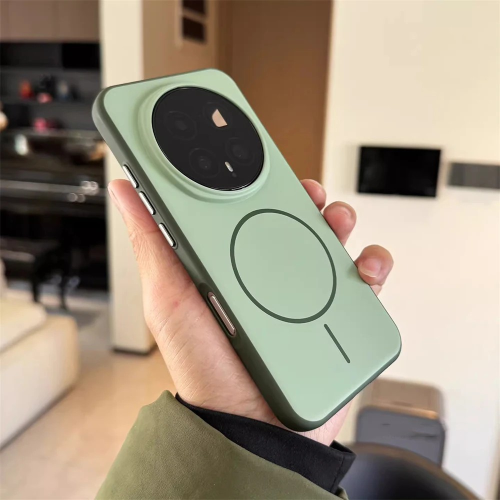Coque de téléphone en Silicone rigide, résistante aux chocs, avec chargement magnétique sans fil, anti-empreintes digitales, pour Huawei Honor Magic 8 8Pro