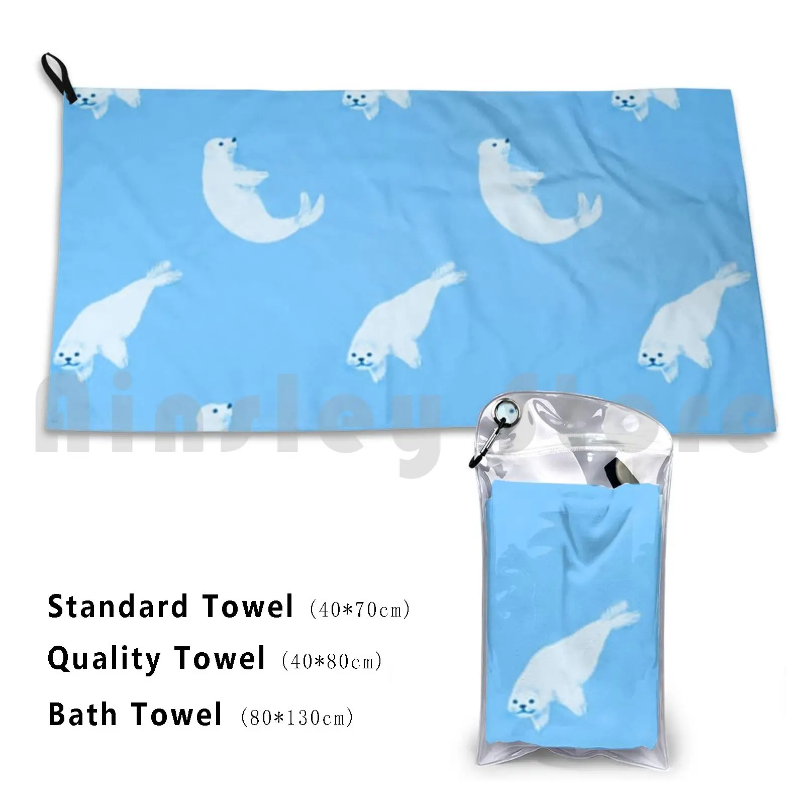 Love The Sea Animals Custom Towel Bath Towel Like To Dive Or Love The Ocean Seal Seals On A Dive Seal Seals