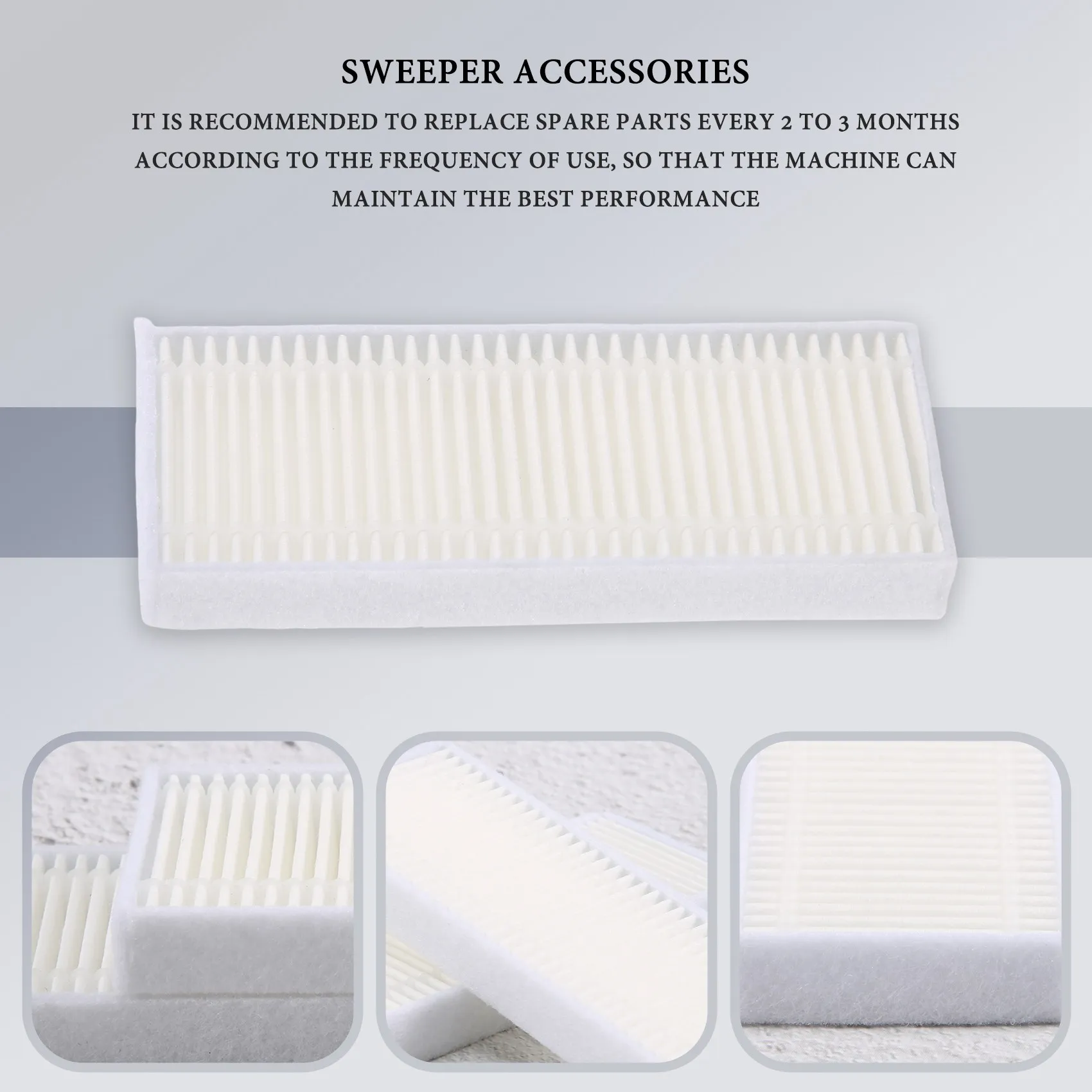 掃除機ロボット用Hepaフィルター,コンガシリーズ950用アクセサリー,10個