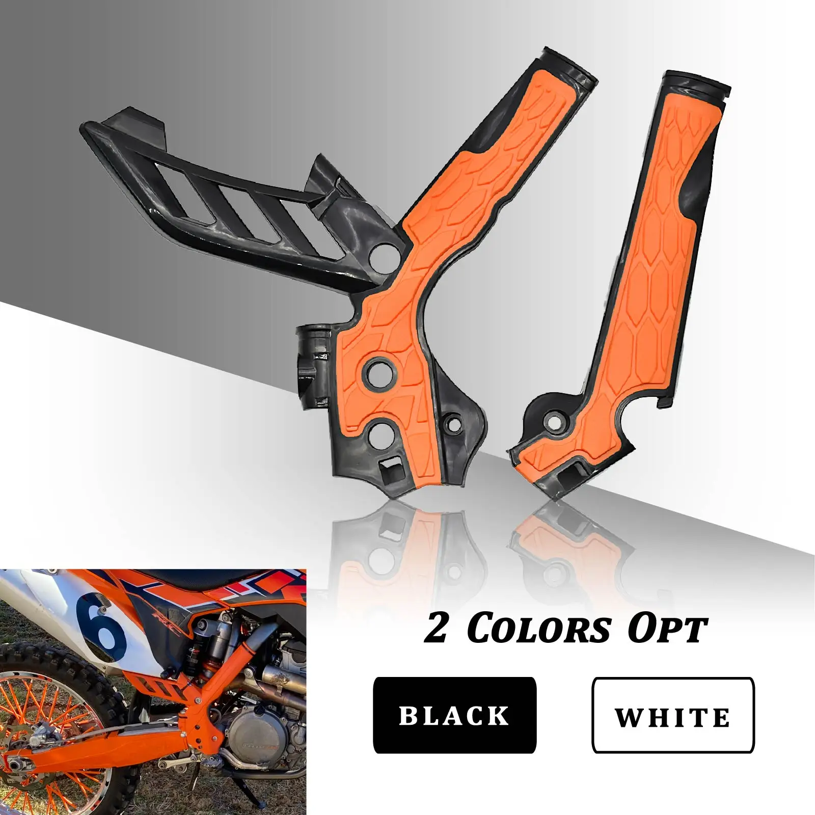 

Motorcycle Frame Guards Motocross X-Grip Protection Cover For KTM XCW XCFW SX SXF EXC EXCF 125 150 250 350 400 450 500 2011-2016