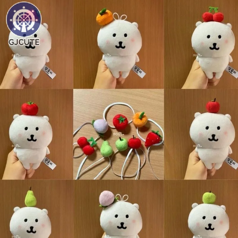 Adorable Plush Fruit Doll Headwear For Cotton Doll Decorative Costume Plush Doll Clothing Toy Accessories Headwear