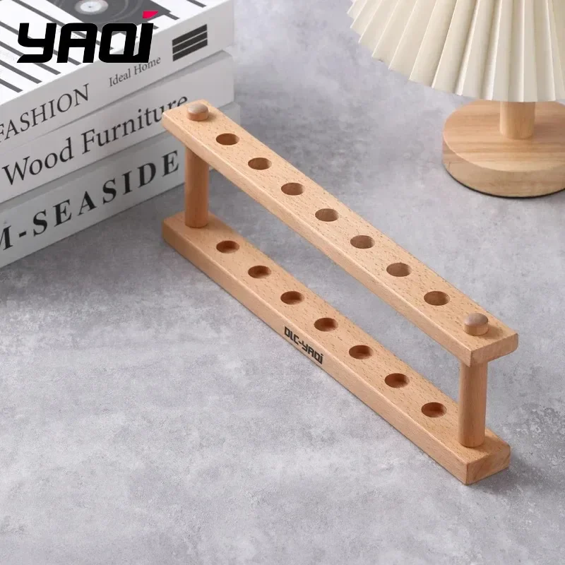 2026 YAQi Flash Sale！Toshevet Beech Wood Razor Stand For Safety Razors