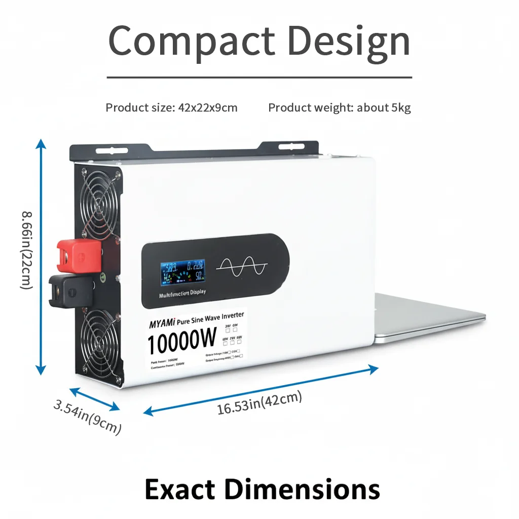 

6000W 5000W 4000W 3500W 3000W 2500W 2000W 1500W 900W Pure Sine Wave Inverter 12V 24V 48V 60V 72V 96V DC To AC 110V 220V