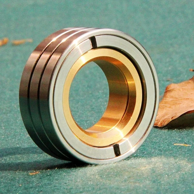 Anillo de párrafo maquinista de acero inoxidable, juguetes de descompresión giroscópica para la yema del dedo, tecnología antiestrés, Spinner de mano EDC, regalo Fidget