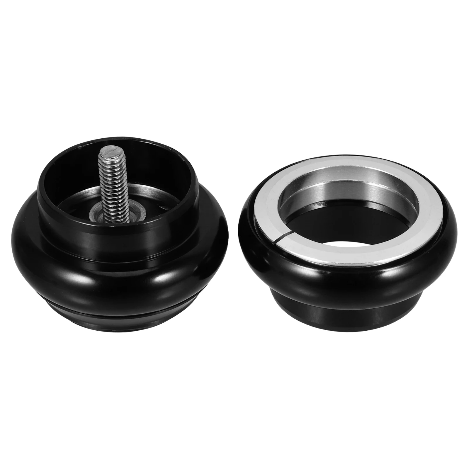 

1PC Bicycle Headset Aluminum Alloy Lightweight Bearings for Mountain Road Bike Front Fork Parts Accessories Upgrade Kit Black