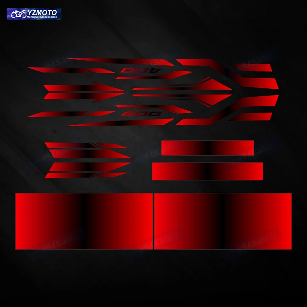For NINJA400 NINJA 400 2018 2019 2020 2021 2023 Motorcycle Accessories Full Fairing body Reflective Decal Decoration Sticker Kit