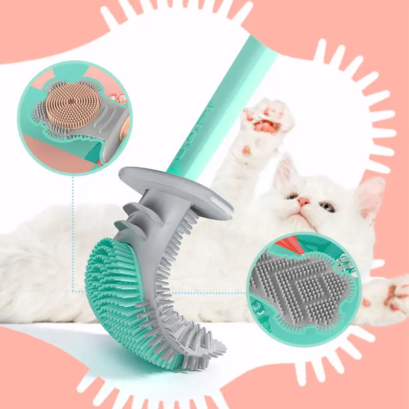 Soft Rubber Water Proof Quick Drying Toilet Brush Bristles Brush With Holder Toilet Brush Silicone Cleaner Bathroom Accessories