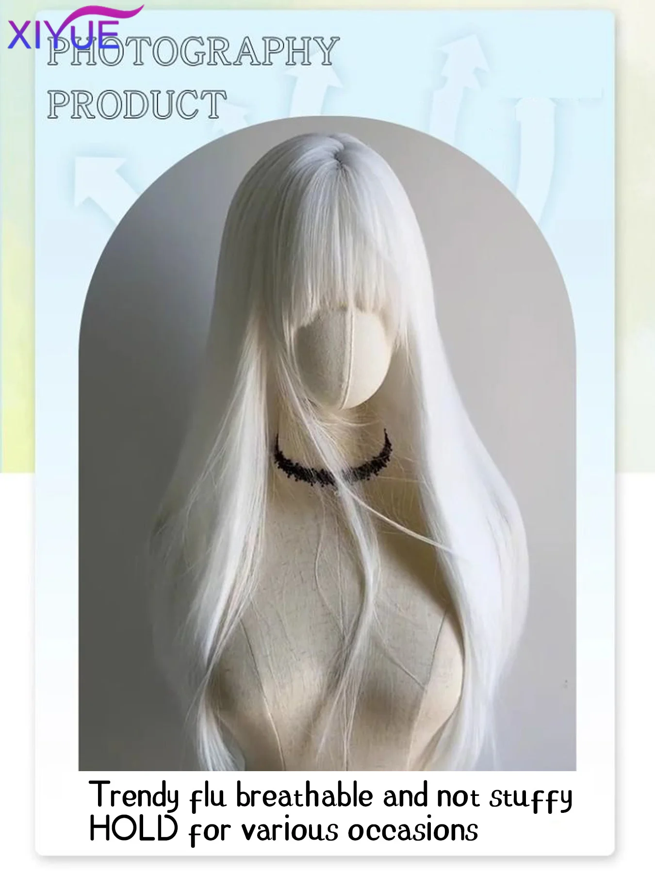 Peluca de Cosplay de piel Keqing de plendor opulento, coletas de 80cm de largo, pelucas