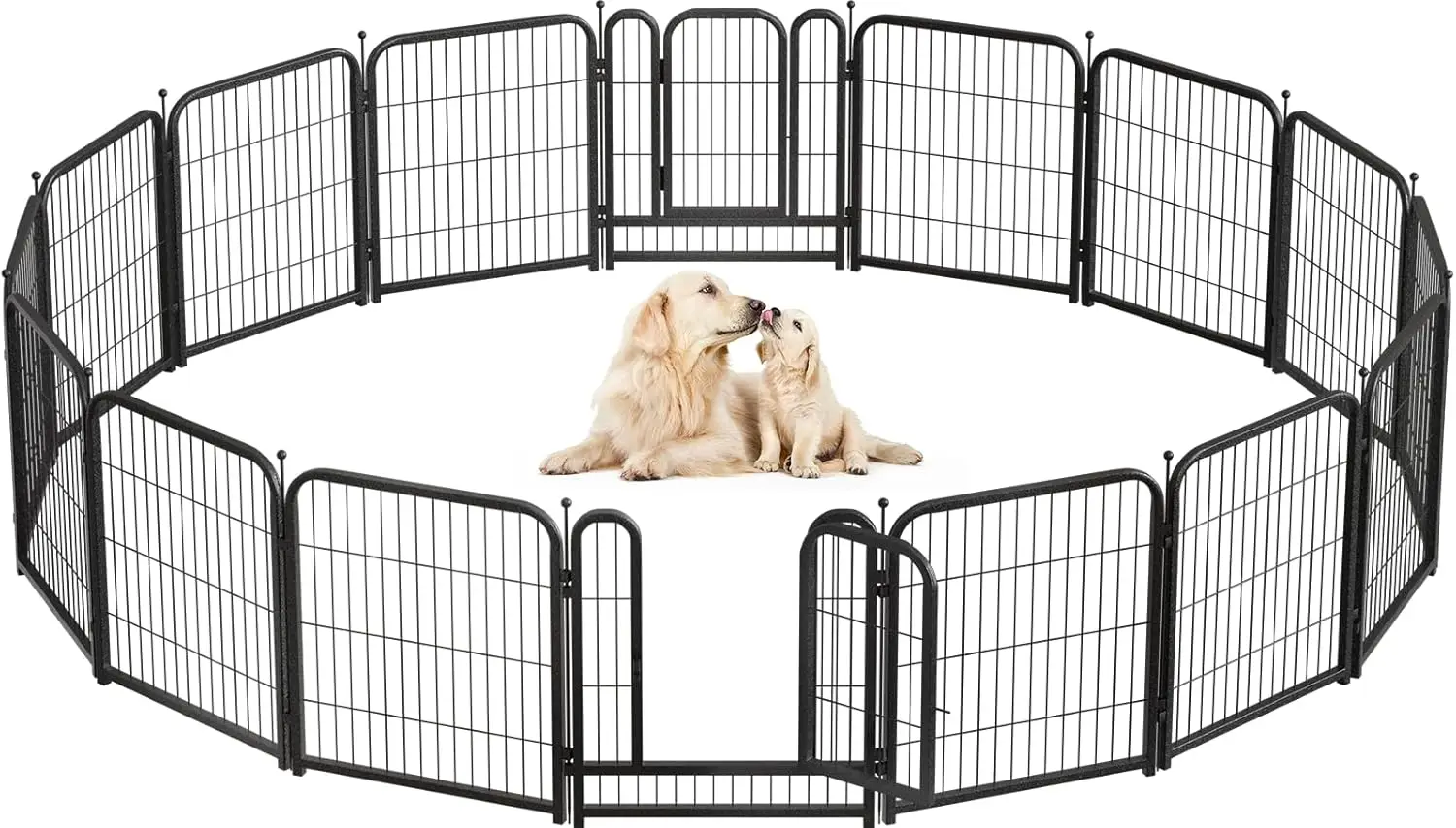 

Dog Playpen Height Heavy Duty Dog Fence Puppy Pen for Large Medium Small Dogs Indoor Outdoor Foldable Pet Exerci Pen