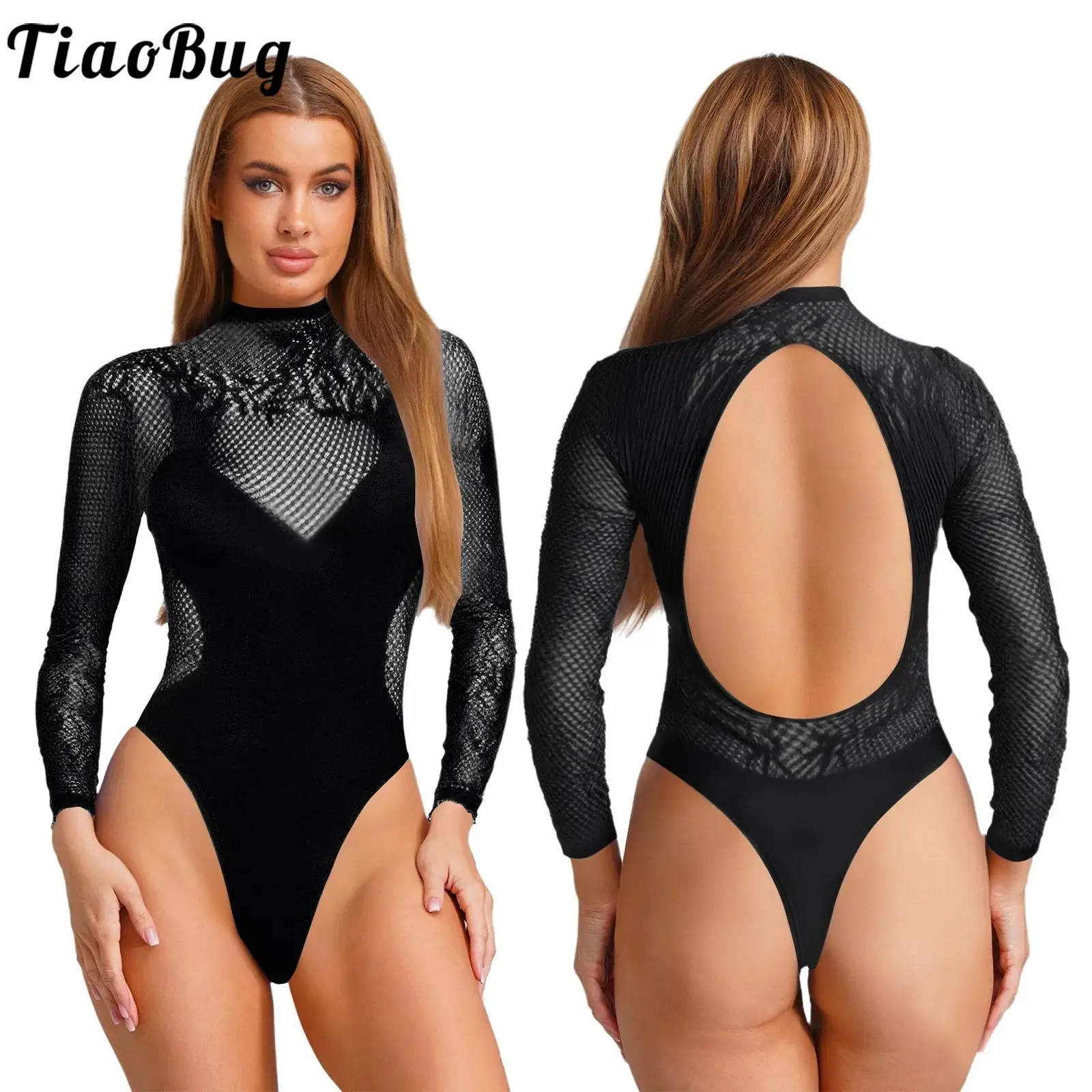 

Adult Women Couple's Tempting Role Play Bodysuit Teddies Fishnet High Cut T-back Leotard Catsuit Lingerie Dating Nightwear