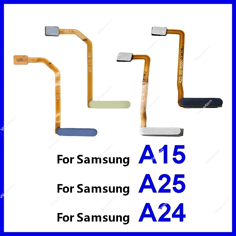

Home Button Fingerprint Touch ID Flex Cable For Samsung Galaxy A15 A24 A25 A155F A156B A245F A256B Power side Button Flex Ribbon