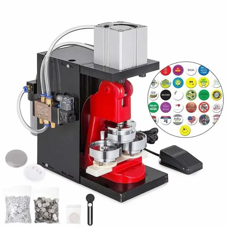 

New Pneumatic Button Making Machine Pin Badge maker with Multiple sizes