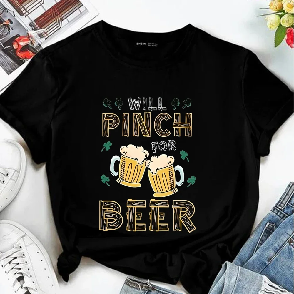 Women's T-shirt Oktoberfest Love Heart Beer T Shirt Week Craft Alcohol Drunk Drinking Germany Oktoberfest Short Sleeve Tee