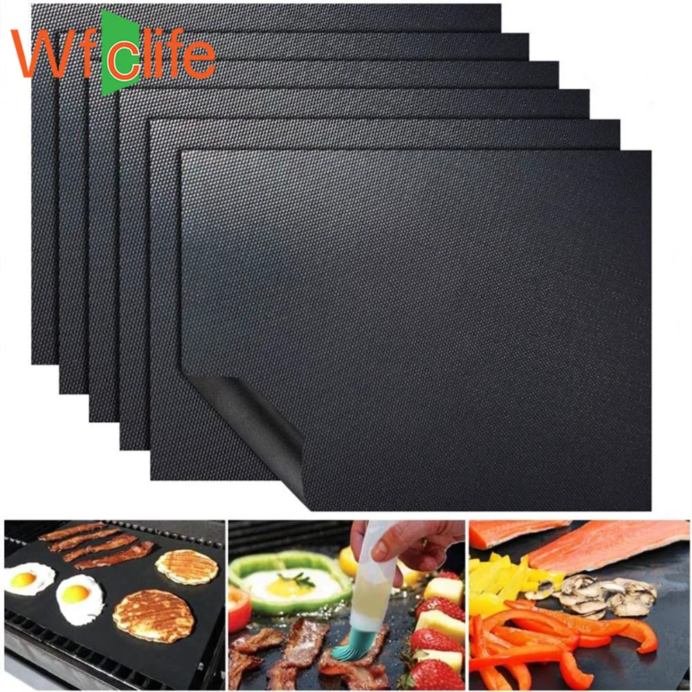 100% Non-Stick Reusable Mats for Gas, Charcoal or Electric Grills - Easy to Clean image 4