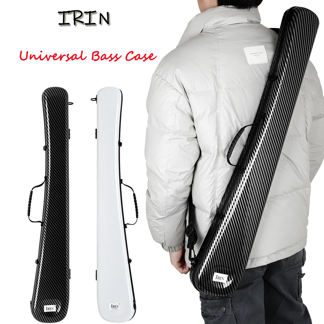 IRIN Bow Case Big Bass Portable Thickened Sponge Anti-Knock Composite Bow Case Big Bass Bow Case Universal Bass Parts Accessorie