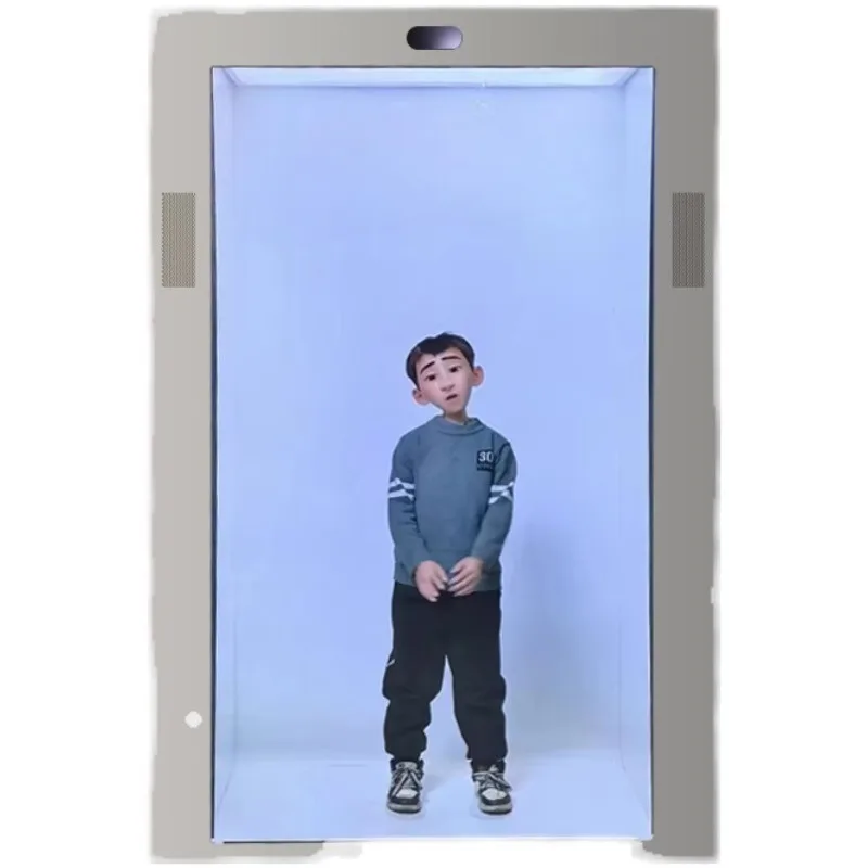 3D holographic LCD touch transparent screen display cabinet Museum exhibition hall Exhibition digital human transparent display