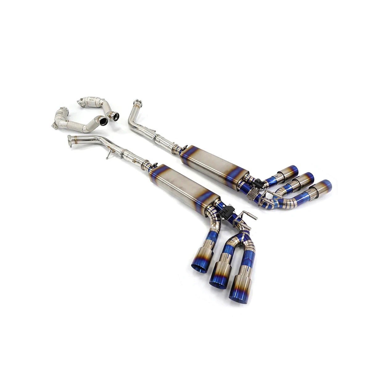 Ecnal For Benz G500 G550 G63 W464 Performance Full Titanium Valve Exhaust System With Exhaust Muffler