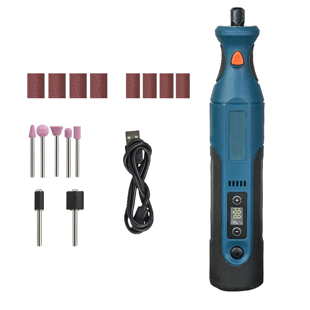 Portable 7.4V Cordless Engraving Pen Kit Electric Rotary Grinder Tool For Sanding Polishing Grinding Handmade Craft Processing