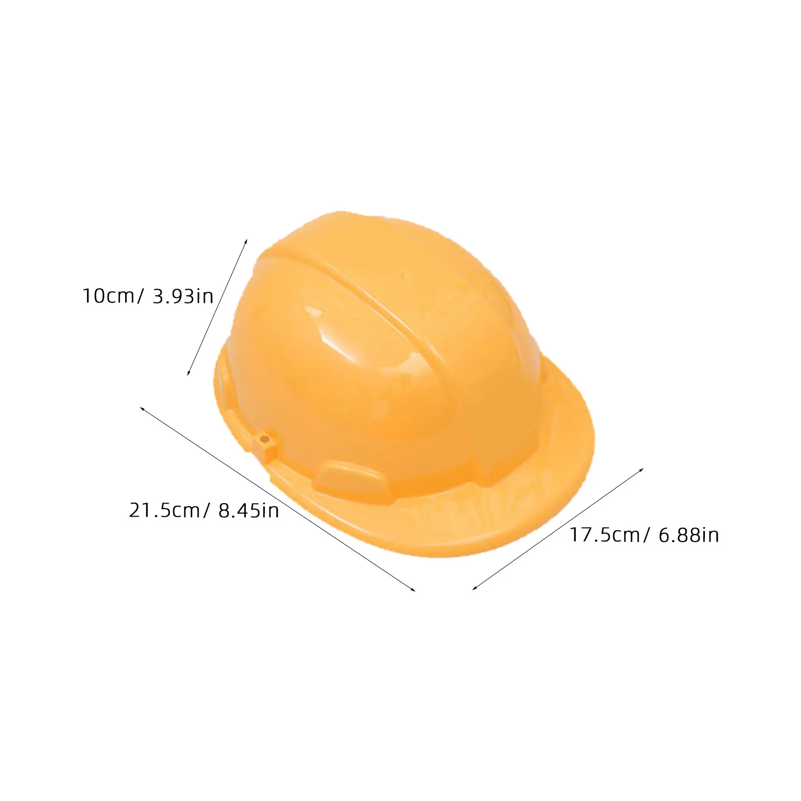 4 Cascos de Seguridad Amarillos para Niños, Cascos de Construcción, Accesorios para Juegos de Rol, Regalo Creativo y Divertido para el Aprendizaje