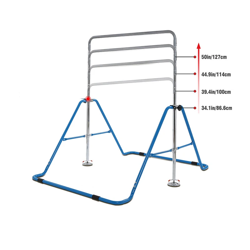 Barra orizzontale per ginnastica per bambini pieghevole regolabile in altezza attrezzatura da Bar per allenamento a casa attrezzatura da palestra