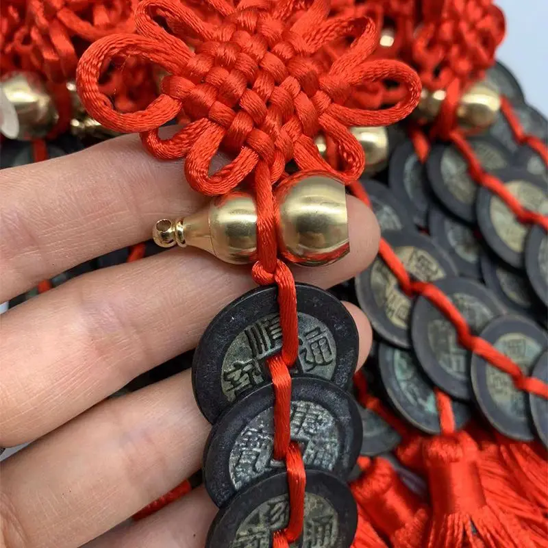 bronze-gourd-ornament-with-thi-red-lead-home-decor-luy-object-small-display-item-faionable-accory-without-brand