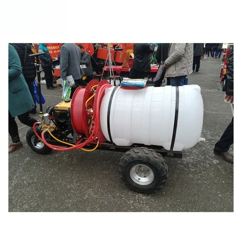 

Self-propelled fruit tree electric, air-delivered orchard fruit tree, traction tree sprayer