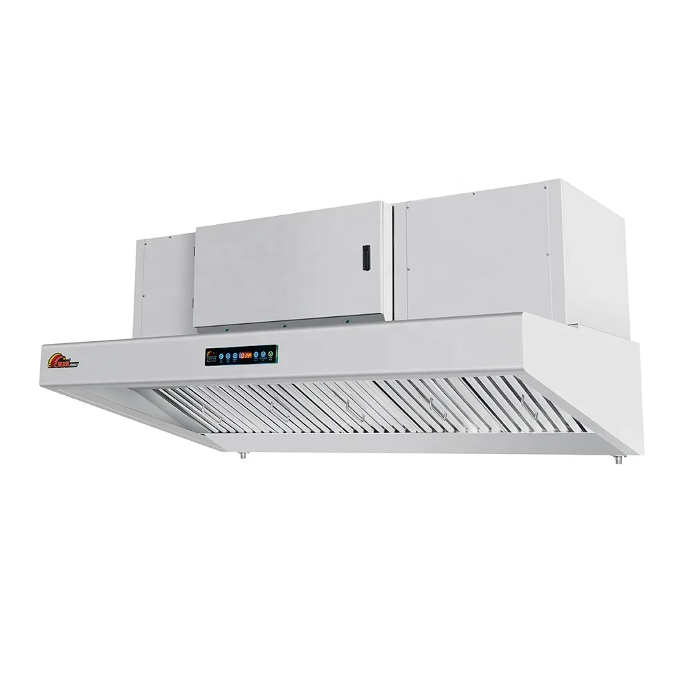 Ductless Commercial Kitchen Hood Manufacturer Custom or Standard  Commercial Kitchen Industrial Automatic Cleaning Range Hood