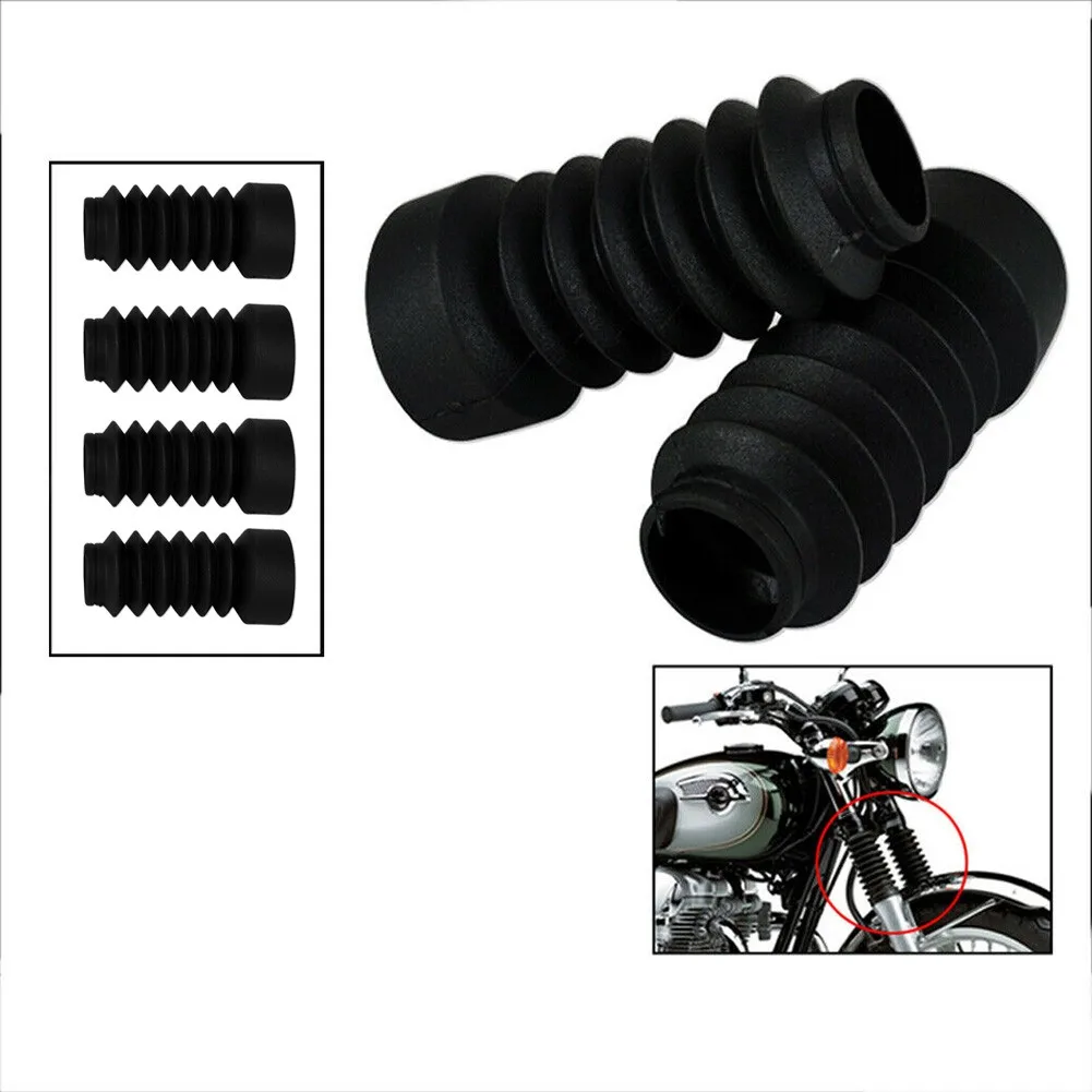 1Pair Motorcycle Rubber Front Fork Gaiters Dust Cover For Honda Dio 18/ 27/28/34/35/56 Corrugation Dust Front Fork Part