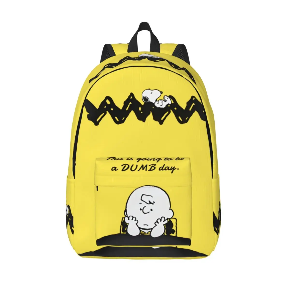 

Cute Cartoon Snoopy Teenage Backpack with Pocket Student Hiking Travel Daypack for Men Women Laptop Shoulder Bag