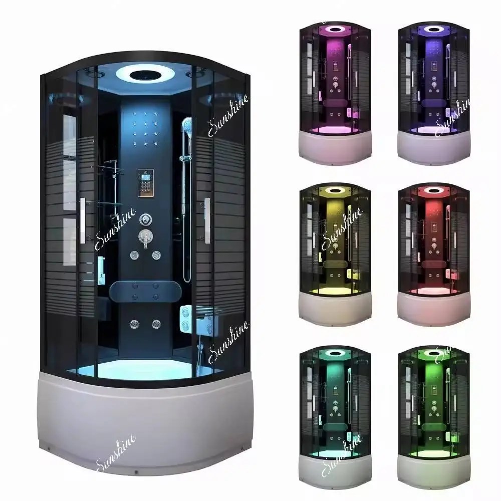 

Whirlpool Massage Glass Shower Cabin Computerized Hydrom Assage Wet Steam Bathroom Shower Room