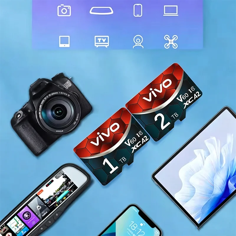 Karta pamięci VIVO High Speed Expansion do telefonu komórkowego 2TB TF, 1TB Mini SD, 512GB TF SD, 256GB do aparatu. — zdjęcie produktu 3