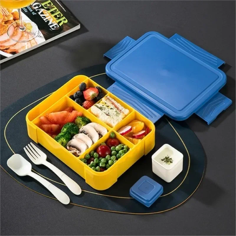 Lunchboxen für Kinder und Studenten, in Fächern versiegelt, Obstboxen, Salatboxen, Arbeit, Mikrowellenheizung, Bento-Boxen