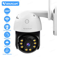 Vstarcam 3MP Outdoor Security Wireless IP Camera Smart Home Dome Waterproof Color Night Two Way Audio AI Human Detection Camera