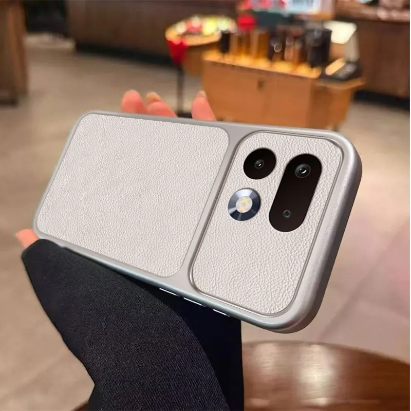 Étui de Protection pour objectif d'appareil photo OPPO Realme 16T, étui mat pour Realme 16 Pro Plus 16 Pro +, couverture en cuir et Silicone à Texture Lychee
