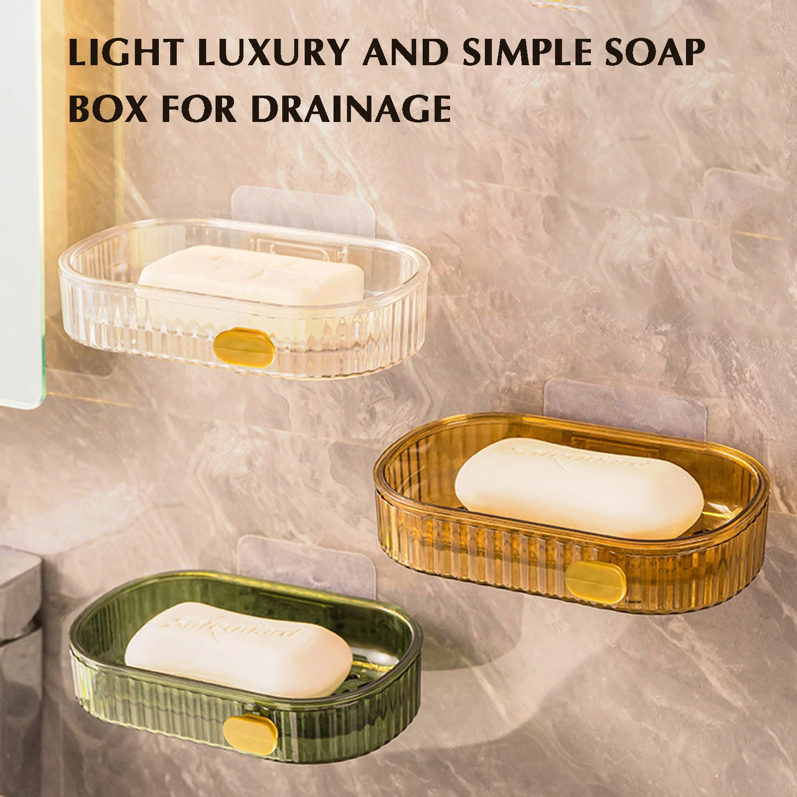 No Drilling Wall Mounted Soap Rack Sturdy Durable Sink Organizer for Home Flat Dormitory Hotel