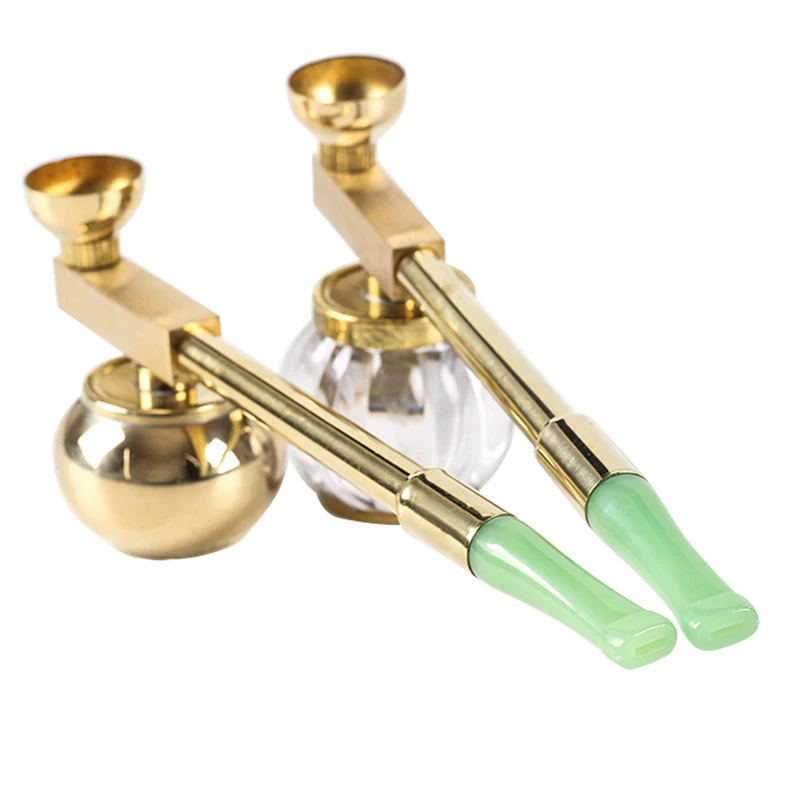 Brass Hookah Dry Tobacco Bag Filter Cigarette Holder Retro Filter Smoking Pipe Long Rod Performance Prop Mouthpiece Cigar view 3